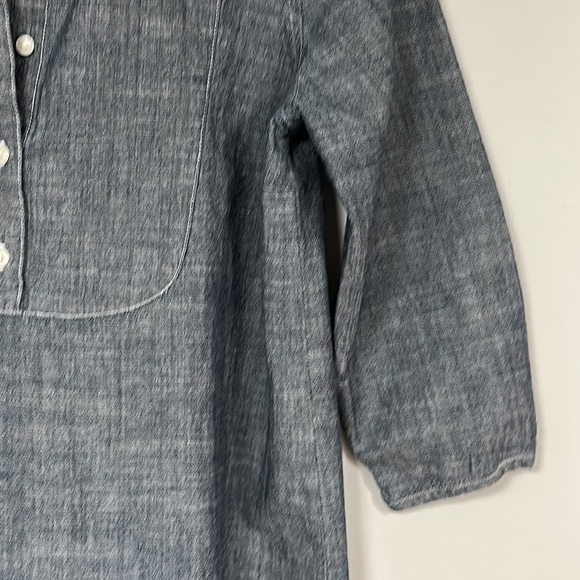 Crewcuts denim-look pullover, button blouse, Size 14, 100% cotton, teen - Picture 7 of 7